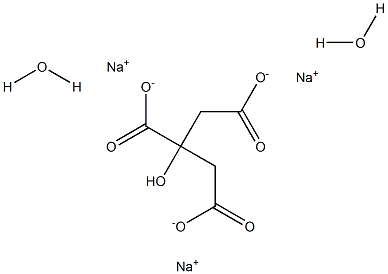 Tri-sodium citrate dihydrate Struktur