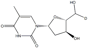 Thymidine-5'-D Struktur