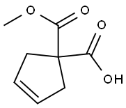 Methyl 3-cyclopentene dicarboxylate Struktur