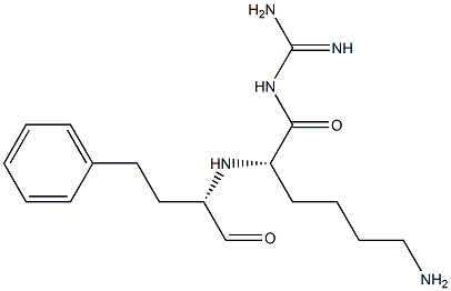 1-[N2-((S)-carbonyl)-3-phenylpropyl]-L-lysyl L-guanidine Struktur