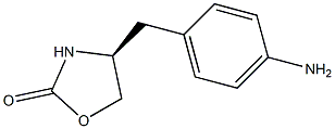 (S)-4-(4-Aminobenzyl)-1,3-oxazolidone-2 Struktur