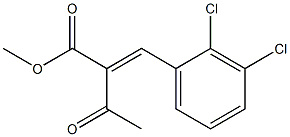 Methyl 2-(2,3-dichlorobenzylidene)-2-acetylacetate Struktur