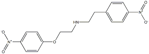 N-(2-(4-nitrophenoxy)ethyl)-2-(4-nitrophenyl)ethanamine Struktur