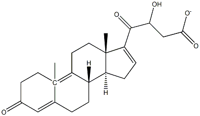 21-HYDROXY-4,9,16-PREGNATRIENE-3,20-DIONE-21-ACETATE Struktur