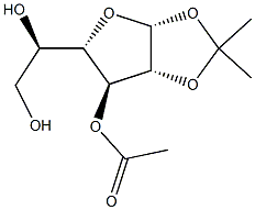 3-O-Acetyl-1,2-O-isopropylidene-a-D-galactofuranose Struktur