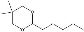 5,5-DIMETHYL-2-AMYL-1,3-DIOXANE Struktur