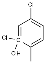 2,4-dichloro cresol Struktur