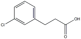 3-chlorophenylpropionic acid Struktur