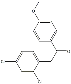 4-methoxyphenyl, 2,4-dichlorobenzyl ketone Struktur