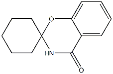 Spiro[2,3-dihydro-4H-1,3-benzoxazine-2,1'-cyclohexyl]-4-one Struktur