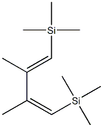 [(1E,3Z)-2,3-Dimethyl-4-(trimethylsilyl)-1,3-butadienyl](trimethyl)sil ane Struktur