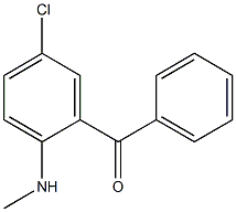 2-Methylamino-5-Chlorobenzopenone Struktur