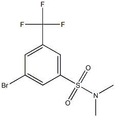 3-Bromo-N,N-dimethyl-5-(trifluoromethyl)benzenesulphonamide Struktur