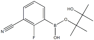 3-Cyano-2-fluorobenzeneboronic acid, pinacol ester Struktur