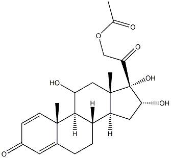 16ALPHA-HYDROXY PREDNISOLONE-21-ACETATE Struktur