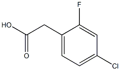 2-FLUORO-4-CHLOROPHENYLACETIC ACID Struktur