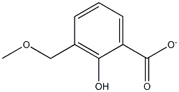 2-HYDROXY-3-METHOXY METHYL BENZOATE Struktur