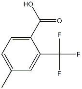 2-TRIFLUOROMETHYL-4-METHYLBENZOIC ACID Struktur