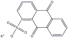 ANTHRAQUINONE-1-SULPHONIC ACIDPOTASSIUM SALT Struktur