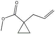 2-Cyclopropane-2-propene carboxylic acid methyl ester Struktur