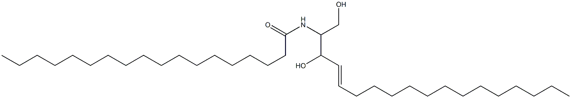 2-octadecanoylamino-1,3-dihydroxy-octadecene-4 Struktur