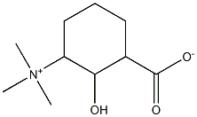 2-hydroxy-3-(trimethylammonio)cyclohexanecarboxylic acid Struktur