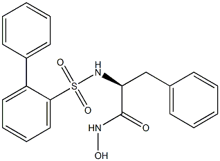 N-biphenylsulfonylphenylalanine hydroxamic acid Struktur