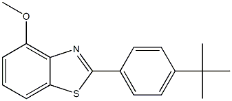 4-methoxy-2-(4-t-butylphenyl)benzothiazole Struktur