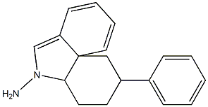 5-amino-2-phenyl-1,3,4,5-tetrahydrobenz(c,d)indole Struktur