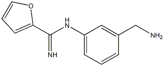 N-(3-(aminomethyl)phenyl)-2-furanylamidine Struktur