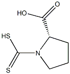 N-dithiocarboxyproline Struktur