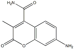 7-amino-4-carbamoylmethylcoumarin Struktur