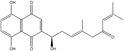 beta,beta-dimethylacryshikonin Struktur