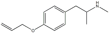 4-allyloxymethamphetamine Struktur