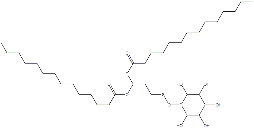 dimyristoyloxypropanethiophosphoinositol Struktur