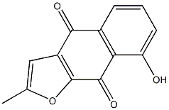 2-methyl-8-hydroxynaphtho(2,3-b)furan-4,9-dione Struktur