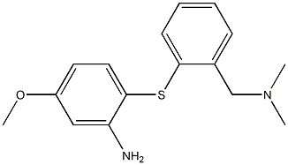 N,N-dimethyl-2-(2-amino-4-methoxyphenylthio)benzylamine Struktur