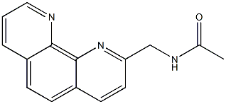 N-acetyl-2-aminomethyl-1,10-phenanthroline Struktur