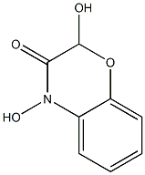 2,4-dihydroxy-1,4-benzoxazin-3-one Struktur