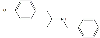 p-hydroxy-N-benzylamphetamine Struktur