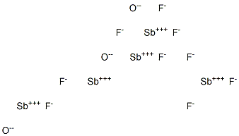 antimony oxide trifluoride Struktur