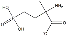 2-amino-2-methyl-4-phosphonobutyrate Struktur