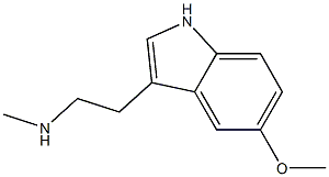 5-METHOXY-N-METHYLTRYPTAMINE Struktur