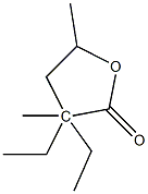 ALPHA,ALPHA-DIETHYL-ALPHA,GAMMA-DIMETHYL-GAMMA-BUTYROLACTONE Struktur