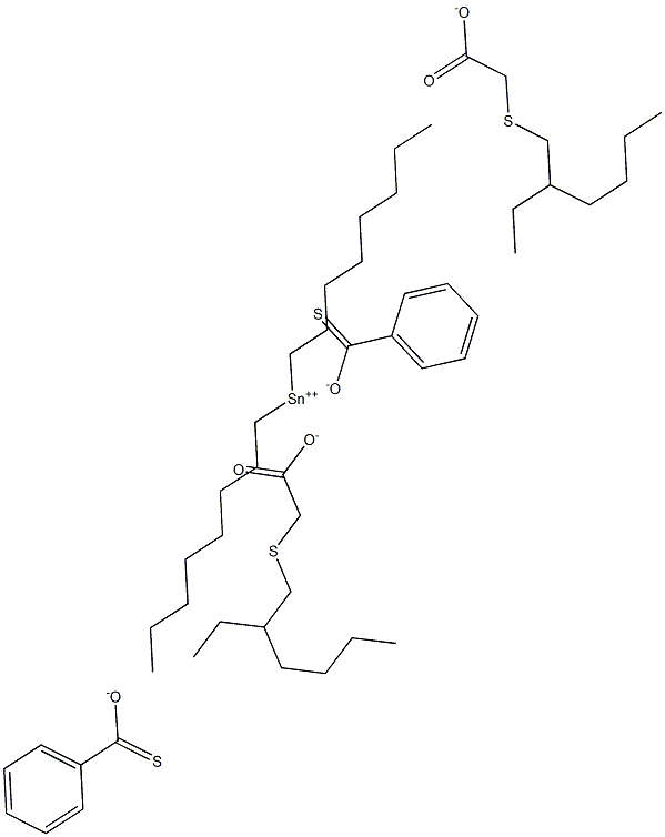 DI-N-OCTYLTINTHIOBENZOATE(2-ETHYLHEXYLMERCAPTOACETATE) Struktur