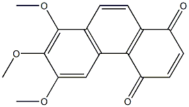 6,7,8-TRIMETHOXY-1,4-PHENANTHRENEQUINONE Struktur