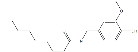 NONANOYL-4-HYDROXY-3-METHOXYBENZYLAMIDE Struktur