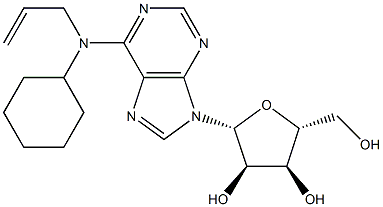 N-ALLYL-N-CYCLOHEXYLADENOSINE Struktur