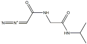 ACETAMIDE,2-((DIAZOACETYL)AMINO)-N-ISOPROPYL- Struktur