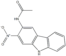 2-NITRO-3-ACETAMIDOCARBAZOLE Struktur